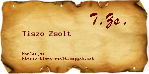 Tiszo Zsolt névjegykártya